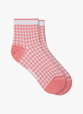 Sokken met print - katoenblend BLEUFORET Roze